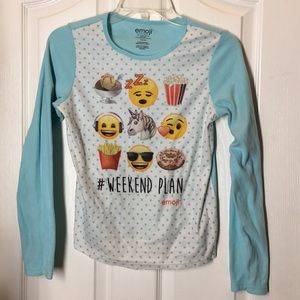 Girls’ emoji #weekend plan Sleepwear 14/16